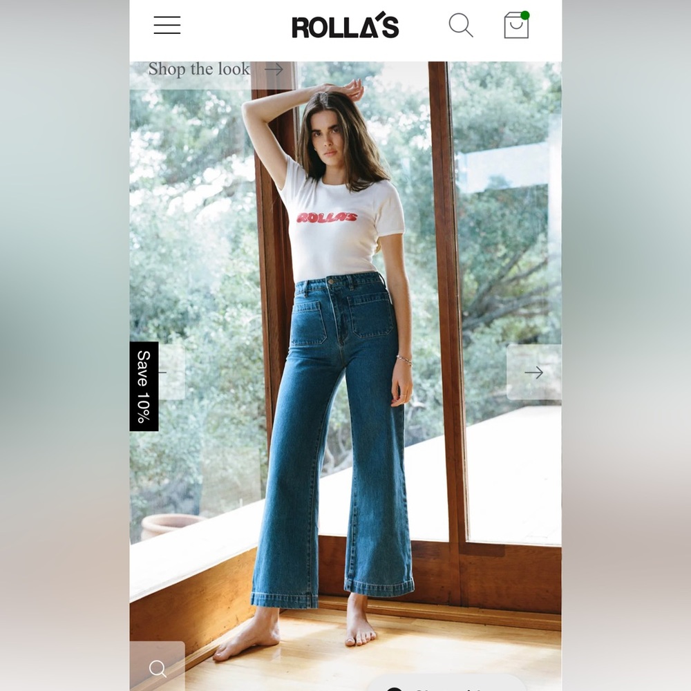 Rolla’s Sailor Jeans in Ashley Blue (W28/AU10)